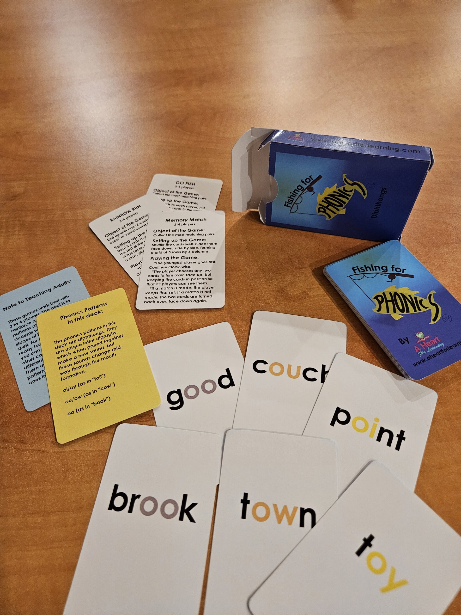Phonics Card Deck: Diphthongs
