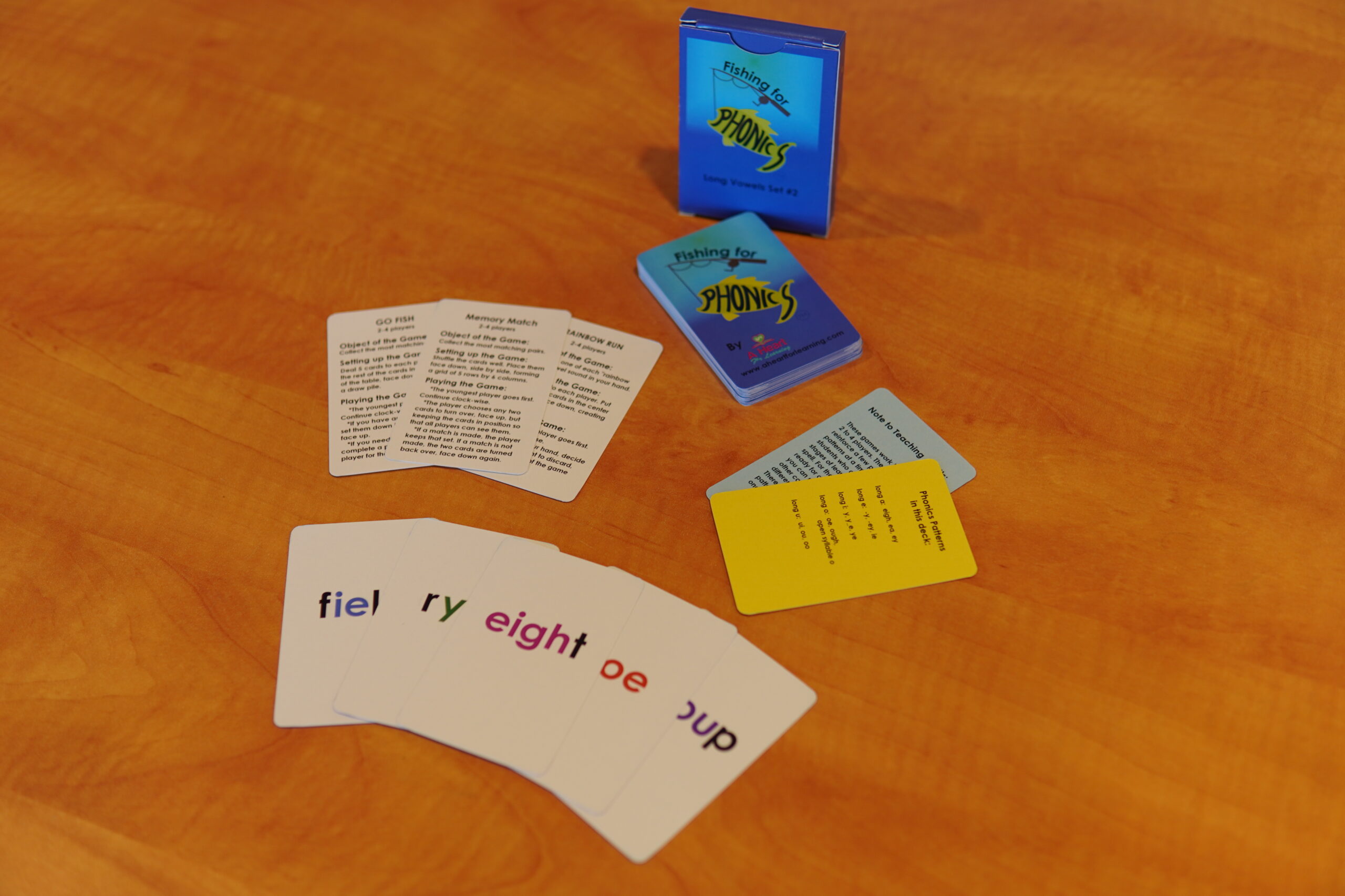 Phonics Card Deck: Long Vowels Set #2