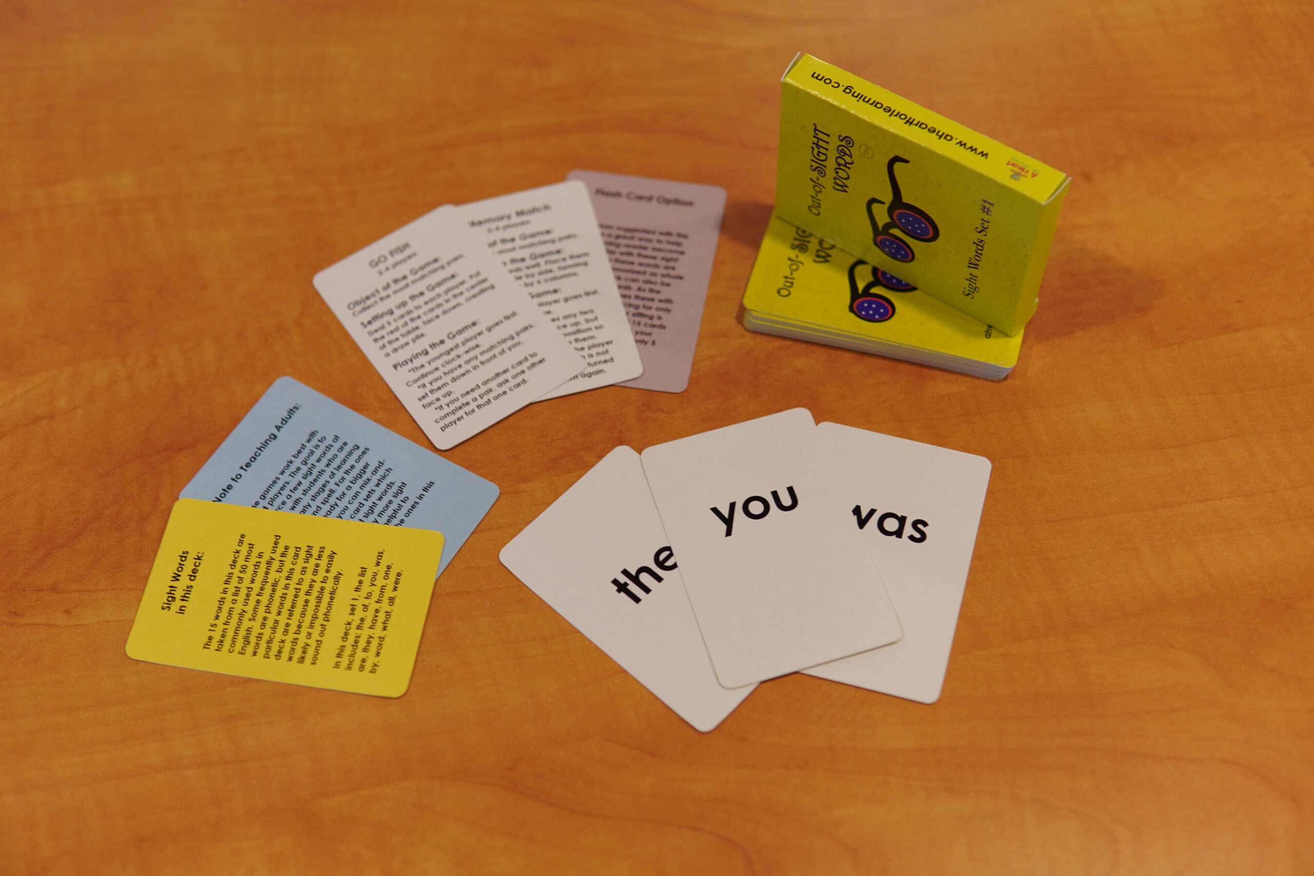 Sight Words Card Deck: Set #1
