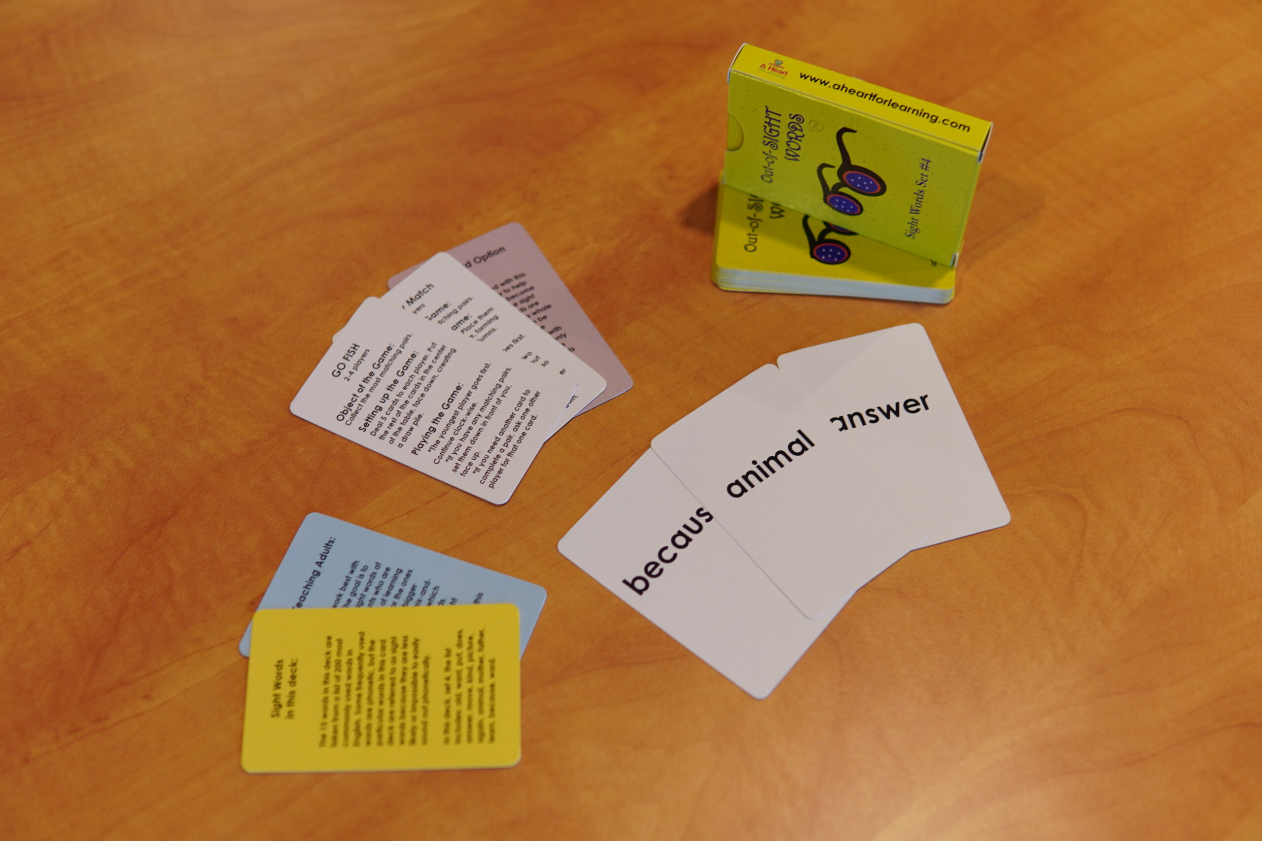 Sight Words Card Deck: Set #4